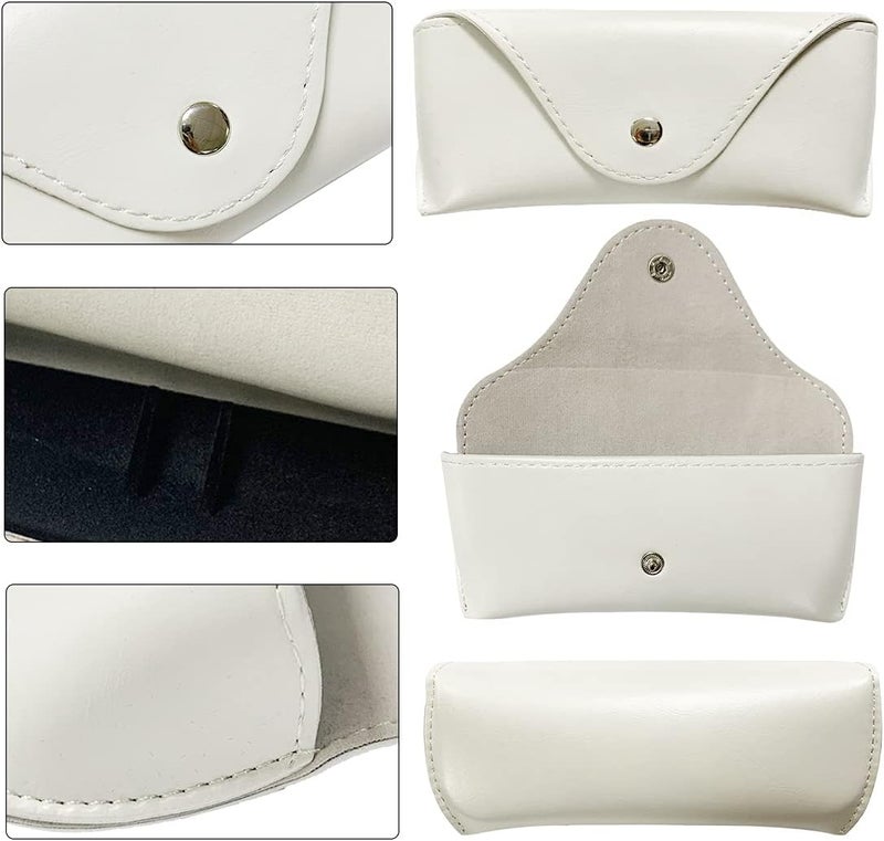 LogHog Portable Leather Glasses Case,Flexible Sunglasses Pouch Slim Case for Women Men Horizontal Eyeglass Case - Image 5